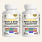 Neuro Rems Brain & Body 10 in 1 Mushroom Capsules - Lion's Mane, Cordyceps, Chaga, Reishi and More